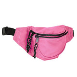 DALIX Small Fanny Pack Waist Pouch S XS Size 24 to 31 in Hot Pink