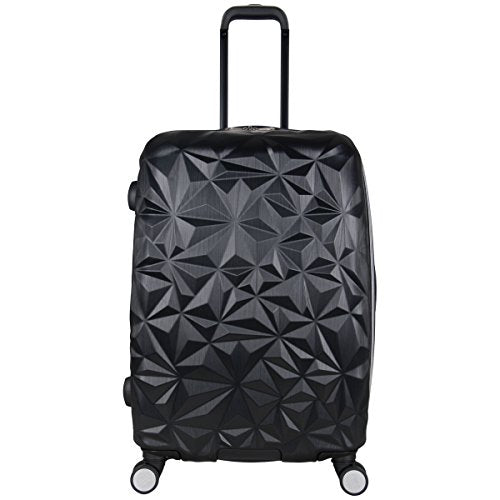 Aimee Kestenberg Women'S 24" Abs Expandable 8-Wheel Upright Checked Luggage, Black