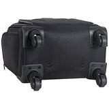Kenneth Cole Reaction Rugged Roamer 18" Lightweight 4-Wheel Spinner 14.1" Laptop & Tablet Business Underseater Carry-On, Black