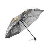 InterestPrint New York City Art Yellow Taxi Windproof Compact One Hand Auto Open and Close