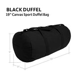 2nd Amendment Homeland Security Sport Heavyweight Canvas Duffel Bag in Black & White, Medium