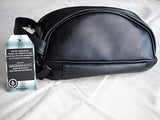 Penguin Men's Black Water Resistant Toiletry Travel Dopp Shave Kit Case Bag NWT
