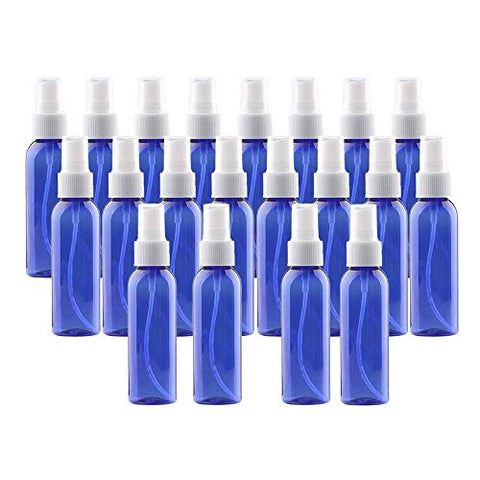 20pcs Plastic Spray Bottles 60ML- 2oz Empty Portable Refillable Makeup Clear Sprayer Bottle with