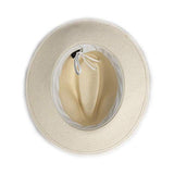 Wallaroo Hat Company Women's Monterey Fedora - Natural - Elegant Fedora, Modern Style