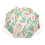 Umbrella Passion Fruit Art Travel Golf Sun Rain Windproof umbrellas with UV Protection for Kids