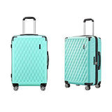 JOYWAY JOYWAY 3 Pcs Luggage Set Hardside Lightweight Spinner Suitcase with TSA Lock (green)