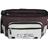 ASLNSONG Japanese Anime Shoulder Bag School Bag Messenger Bag Crossbody Pack (Attack on Titan)