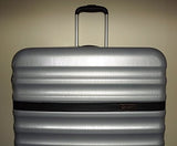 Bugatti Corium 30" Polycarbonate Lightweight 4 Wheel Spinner Luggage Silver