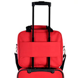 Olympia Let'S Travel 2 Piece Carry-On Luggage Set, Red
