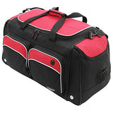 Travelers Club Adventure Travel Duffel Bag, Red, 28 Inch