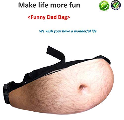 thumbnail image 2 of 3D Printed Waist Pack Dad Bag Funny Beer Belly Fanny Pack - Adjustable Waist Pack For Men & Women Funny Spoof Gift Bag 2 of 13