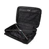 Mia Toro Italy Nicosia Hardside Spinner Luggage 3pc Set-Silver