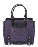 Jkm And Company The Contessa Purple & Black Alligator Faux Leather Compatible With Computer Ipad,