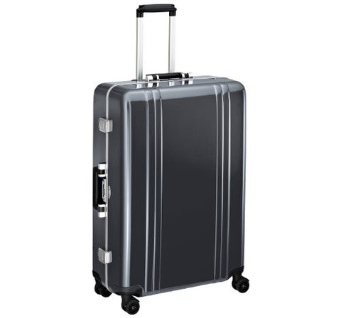 Zero Halliburton Classic Polycarbonate 28 Inch 4 Wheel Spinner Travel Case, Gunmetal, One Size