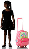 Stephen Joseph Girls' Little Classic Rolling Luggage, Flower- Chevron 14.5X8.5X18