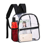 Clear Mini Backpack Stadium Approved, Water proof Transparent Backpack for Work & Sport Event