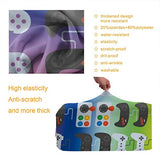 NiYoung Video Game Weapon Funny Gamer Elastic Travel Luggage Case Protective Anti-Scratch Dust Proof Baggage Suitcase Cover Fit 22"-24" Luggage (M)