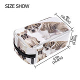 HU MOVR Makeup Organizer Puppies Animal White Puppy Dog Womens Zip Toiletry Bag Large Case Cosmetic