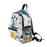 Cute Backpack Schoolbag Dino Scandinavian Style for Kid's Toddler Children
