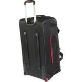 Ful Tour Manager 30-inch Rolling Duffel Bag, Retractable Pull Handle Split Level Storage ,Black