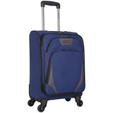 Kenneth Cole Reaction Going Places 20" 600d Polyester Expandable 4-Wheel Spinner Carry-on Luggage, Navy