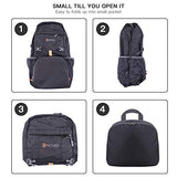 Reyleo Foldable Travel Hiking Backpack, Ultra Lightweight Packable Carry On Daypack Unisex For