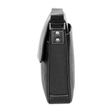 Boconi Tyler Folio Messenger (Black with Khaki)