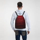 Drawstring Sports Backpack,Maroon,Wooden Planks Timber Board Ancient Tre,Travel Strap Pack Rucksack Shoulder Bags Gym Sackpack Casual Running Daypack For Men Women Teens 13.7"X17"
