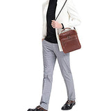 Banuce Small Vintage Full Grain Italian Leather Messenger Bag for Men Tote Satchels Crossbody Bag