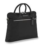 Briggs & Riley Unisex-Adult's Rhapsody Slim Business Laptop Shoulder Bag, Black, One Size