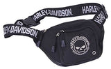 Harley-Davidson Willie G Skull Logo Belt Bag, Water-Resistant, Black 99426-Skull