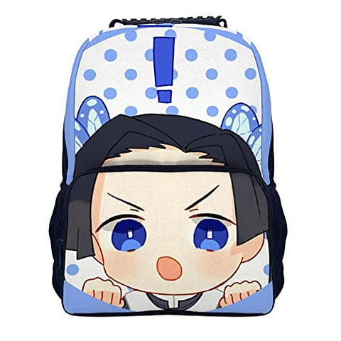 Demon Slayer Kanzaki Aoi Cute Backpacks for School, Boys And Girls Youth School Bags Computer Laptop Student Backpack 17 Inches Backpack