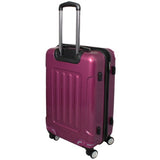 Amka 3-Piece Tsa Locks Hardside Upright Spinner Luggage Set, Purple