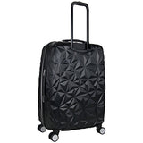 Aimee Kestenberg Women'S 24" Abs Expandable 8-Wheel Upright Checked Luggage, Black