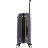 Perry Ellis Delancy Ii 21" Hardside Carry-On Spinner Luggage, Silver