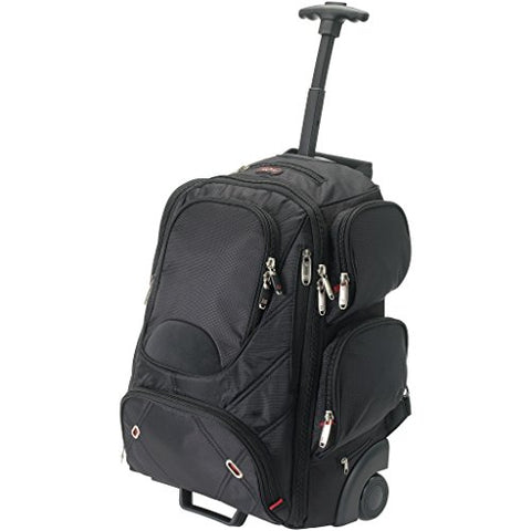 Elleven Proton Checkpoint Friendly 17in Laptop Wheeled Backpack (13.6 x 7.5 x 19.7 inches) (Solid