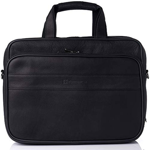 Alpine Swiss Messenger Bag Colombian Leather 15.6” Laptop Briefcase Portfolio