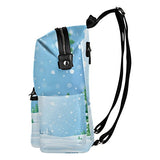 Colourlife Winter View Stylish Casual Shoulder Backpacks Laptop School Bags Travel Multipurpose