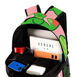 LORVIES Lovely Frog on the Lotus Leaf Lightweight School Classic Backpack Travel Rucksack for Girls Women Kids Teens