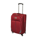 Chariot Imperia 3 Piece Lightweight Upright Spinner Luggage Set, Burgundy, One Size