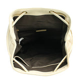 Scarleton Patched Drawstring Backpack H202808 - Ivory