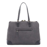 Bugatti Bilbao Ladies Tote Bag, Synthetic Nubuck Trimmed with Synthetic Leather, Grey