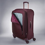 Samsonite Flexis Expandable Softside Checked Luggage With Spinner Wheels, 30 Inch, Cordovan