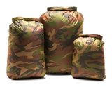 Aqua Quest Camo Lovers Combo - 100% Waterproof 5-Piece Kit - 10 + 20 + 30 L Dry Bags, 25 L Himal