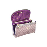 Stephanie Johnson Women's Milan Katie Folding Cosmetic Bag Travel Purse, Dusty Plum, One Size