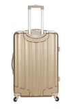 Rockland Luggage 3 Piece Metallic Upright Set, Bronze, Medium