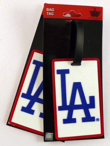 Mlb Los Angeles Dodgers Two Pack Soft Laser Bag Tag
