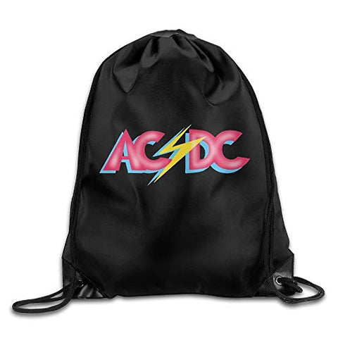 GBMVN ACDC Logo Unisex Drawstring Gym Sack Sport Bag