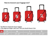 Explore Land Travel Luggage Cover Suitcase Protector Fits 18-32 Inch Luggage (Geometry, L(27-30 inch Luggage))