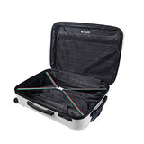 Mia Toro Italy Tosetti Hardside Spinner Luggage 3pc Set,White